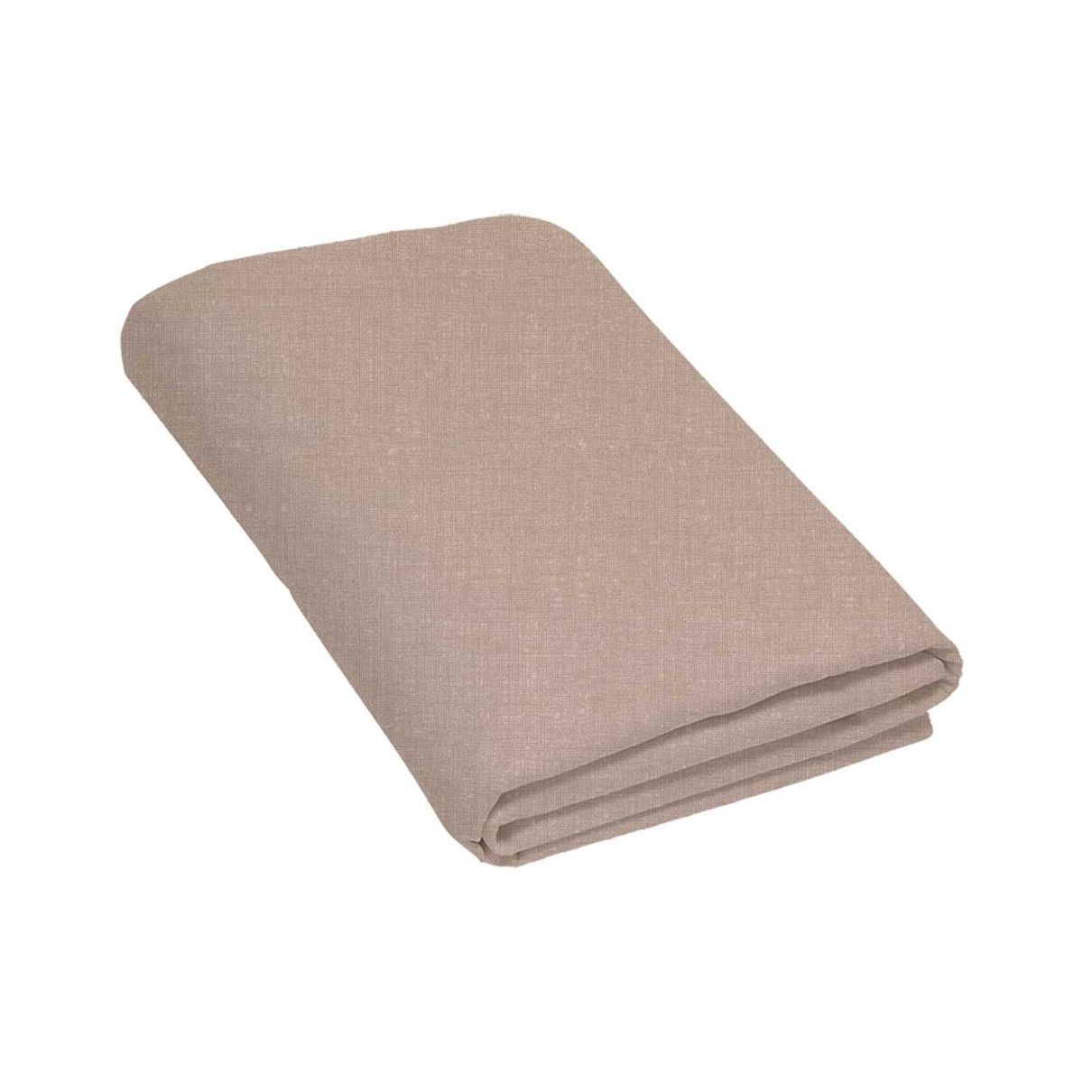 Drap plat uni en coton lin YANNO 