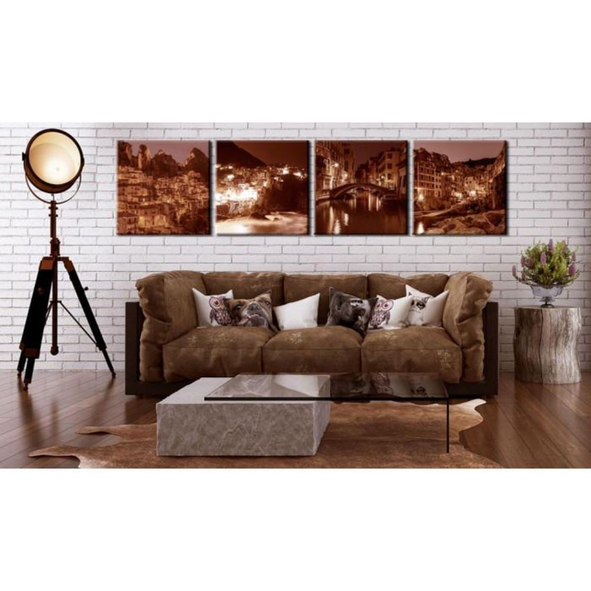 Paris Prix Tableau Imprimé  Italian Towns Sepia