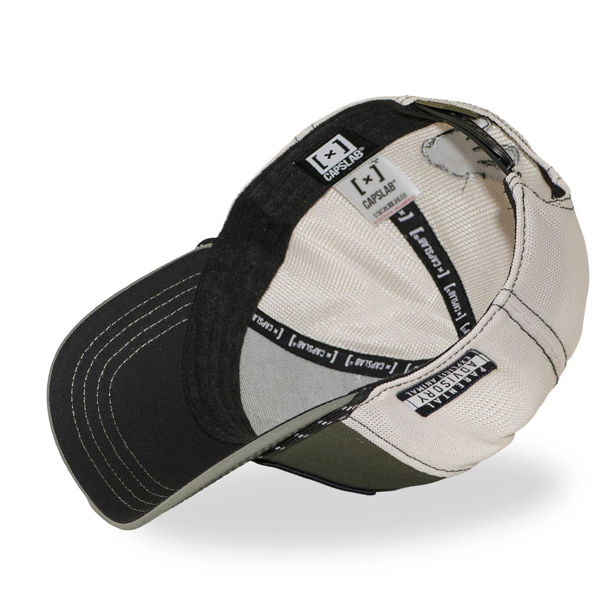 Voir la diapositive 6 : CAPSLAB Casquette trucker premium avec filet et patch half a dollar