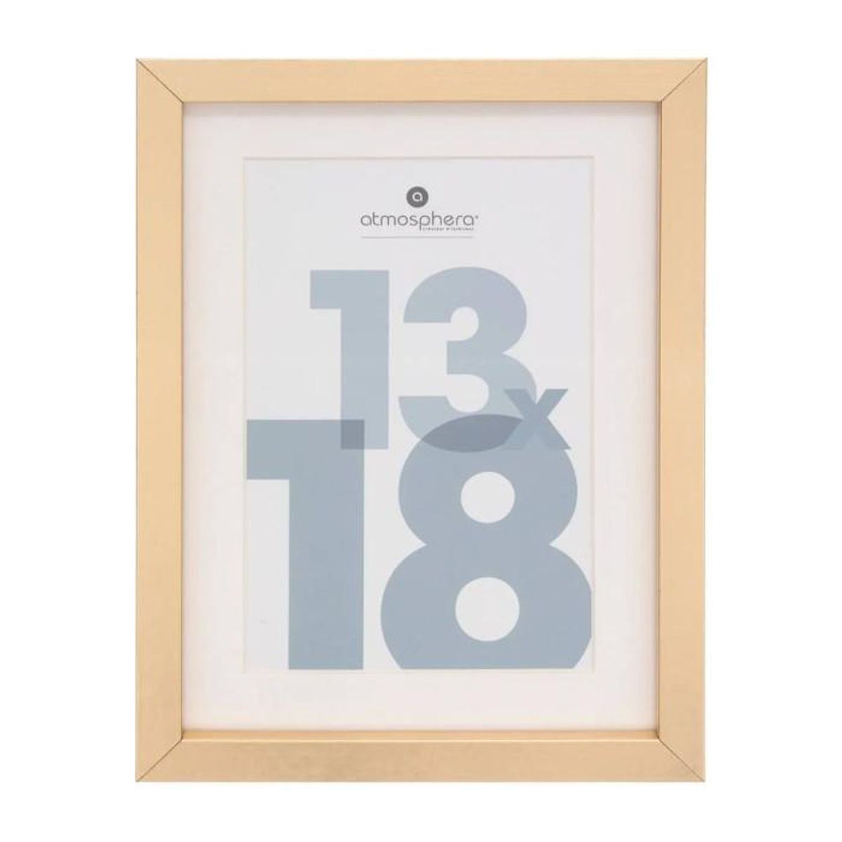 ATMOSPHERA Cadre Photo en Verre  Manu  13x18cm Or