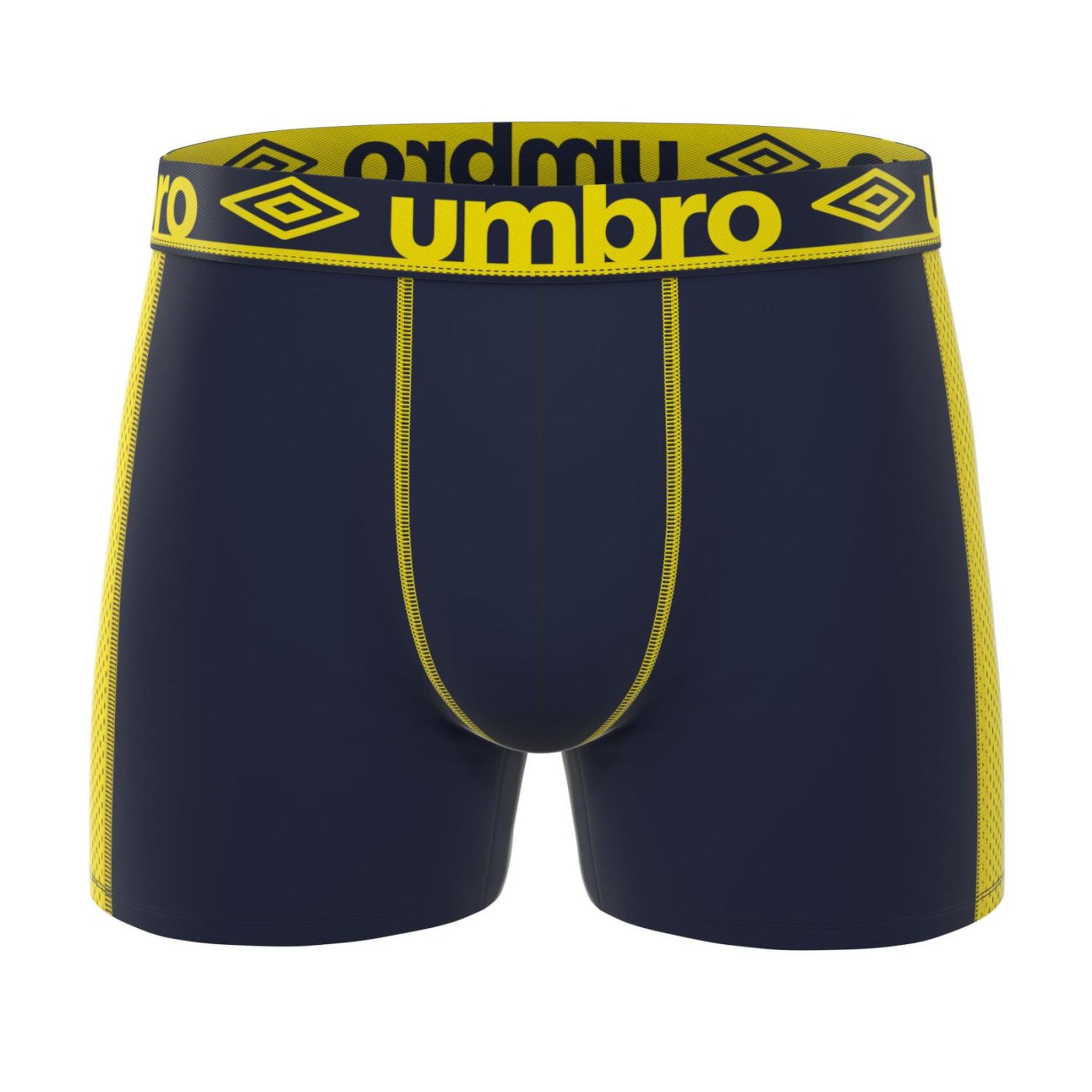 Voir la diapositive 5 : UMBRO Lot de 3 boxers homme uni et surpiqûres colorées pro mesh cooling