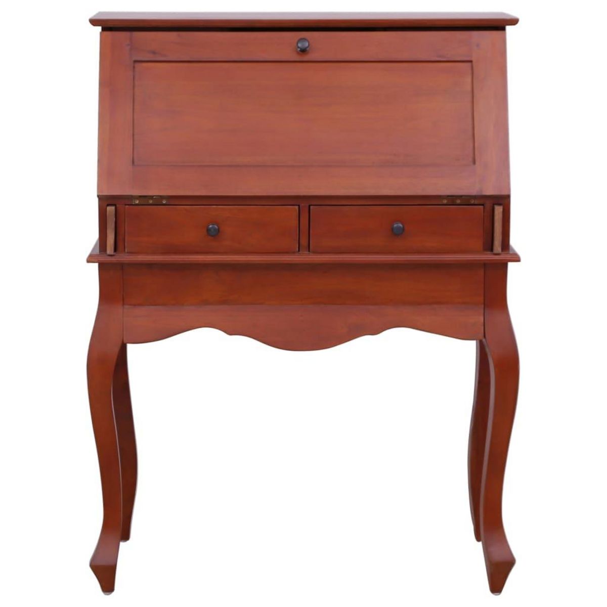 VIDAXL Bureau secretaire Marron 78x42x103 cm Bois d'acajou massif
