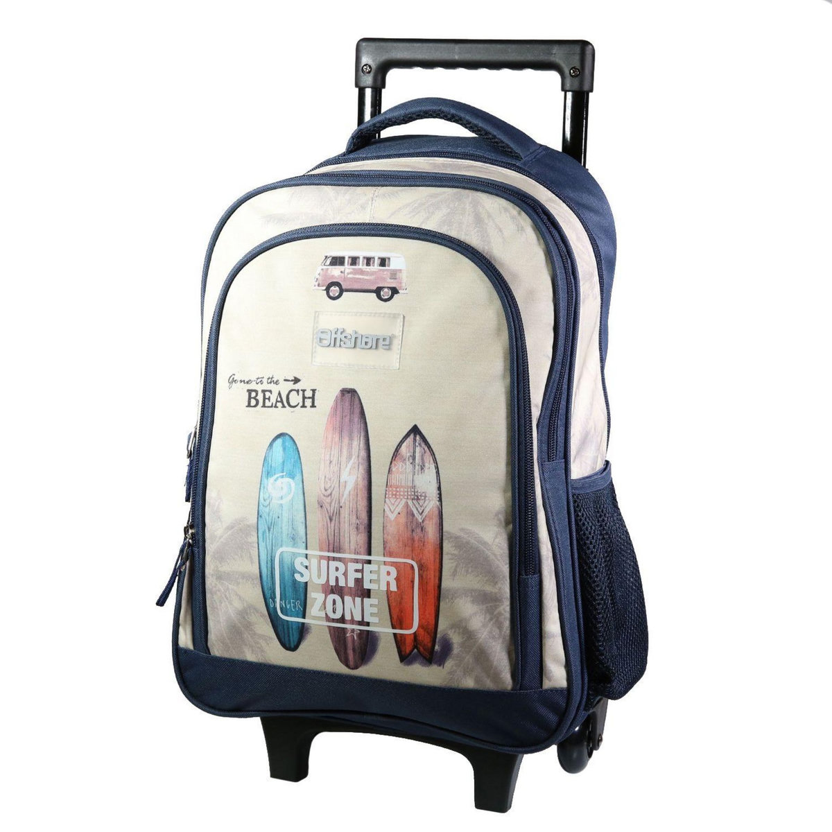 Bagtrotter BAGTROTTER Sac à dos à roulettes Offshore Beige Van & Surf