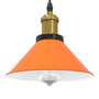 Voir la diapositive 1 : VIDAXL Lampe suspendue reglable hauteur E27 orange brillant metal