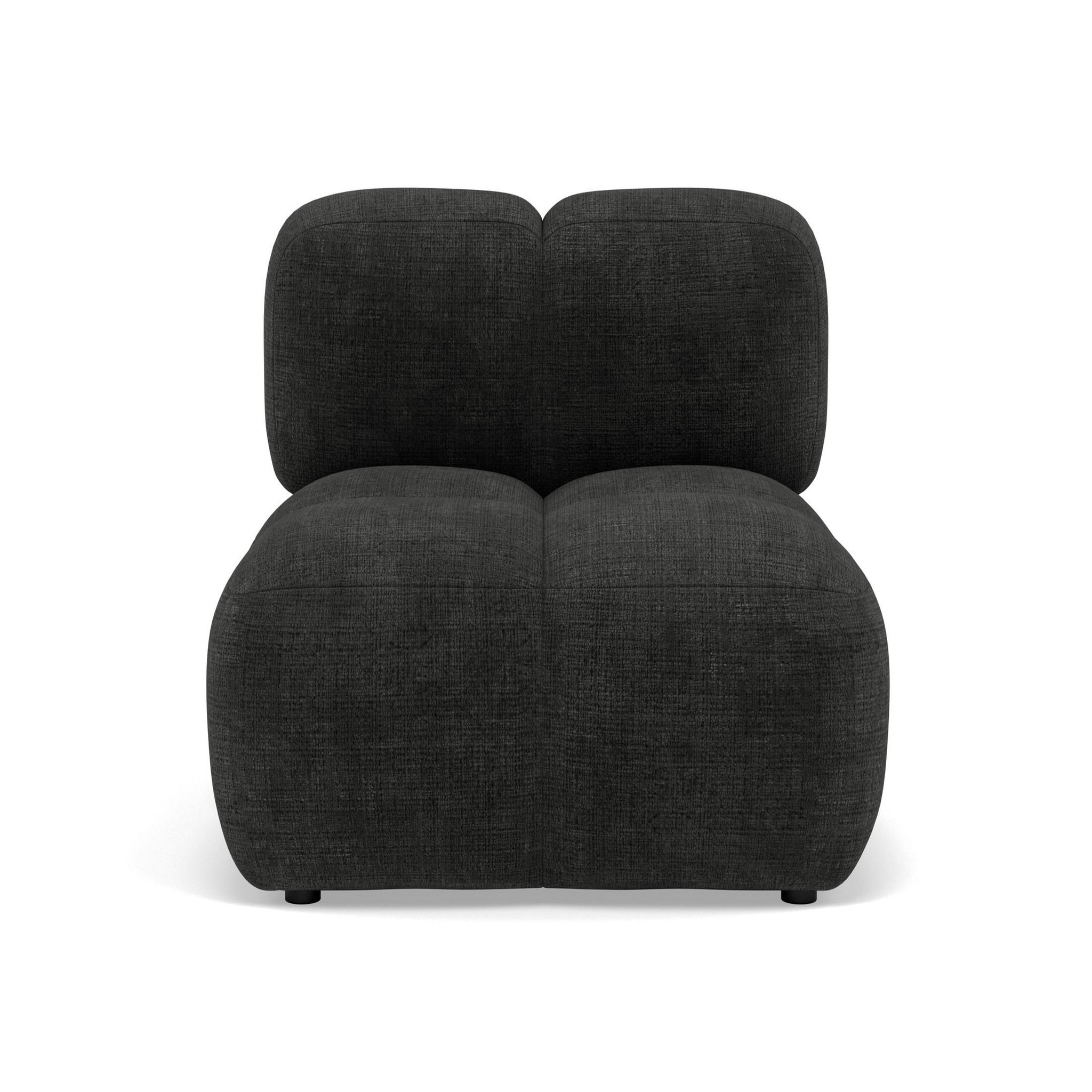 Voir la diapositive 1 : LISA DESIGN Grace - module d'assise en velours texturé