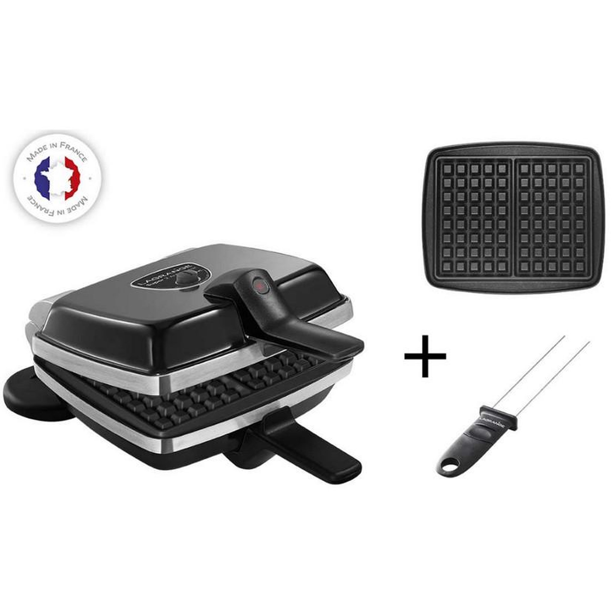 LAGRANGE Gaufrier 1000w noir - 039126