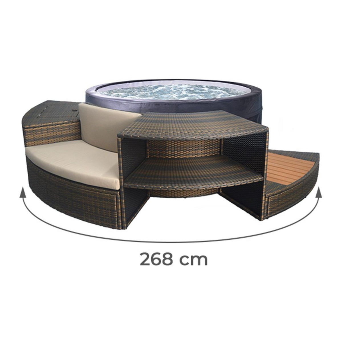 Netspa Mobilier 5 modules pour spa portable semi-rigide Vita - Netspa