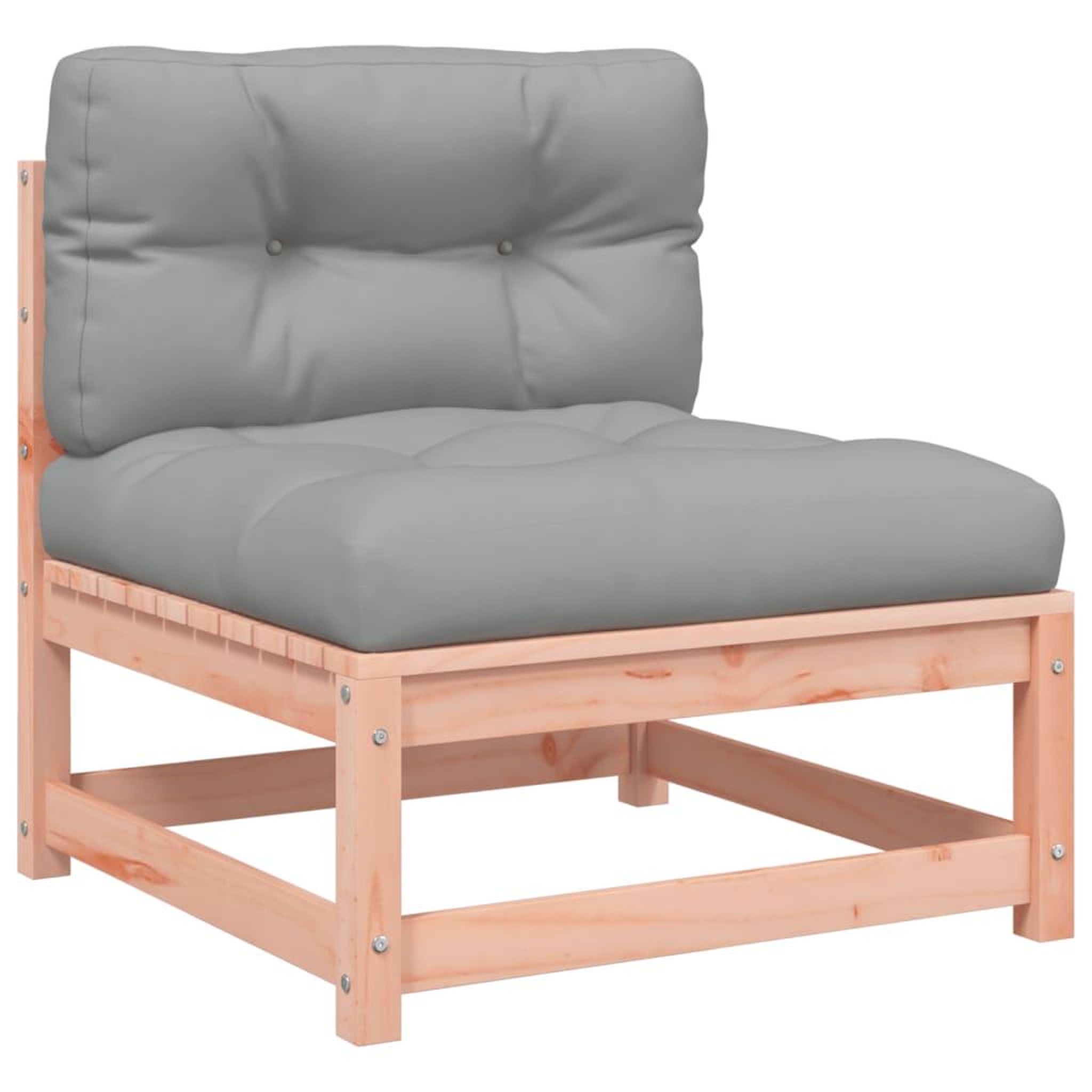 Voir la diapositive 5 : VIDAXL Salon de jardin 3 pcs et coussins bois massif sapin de douglas
