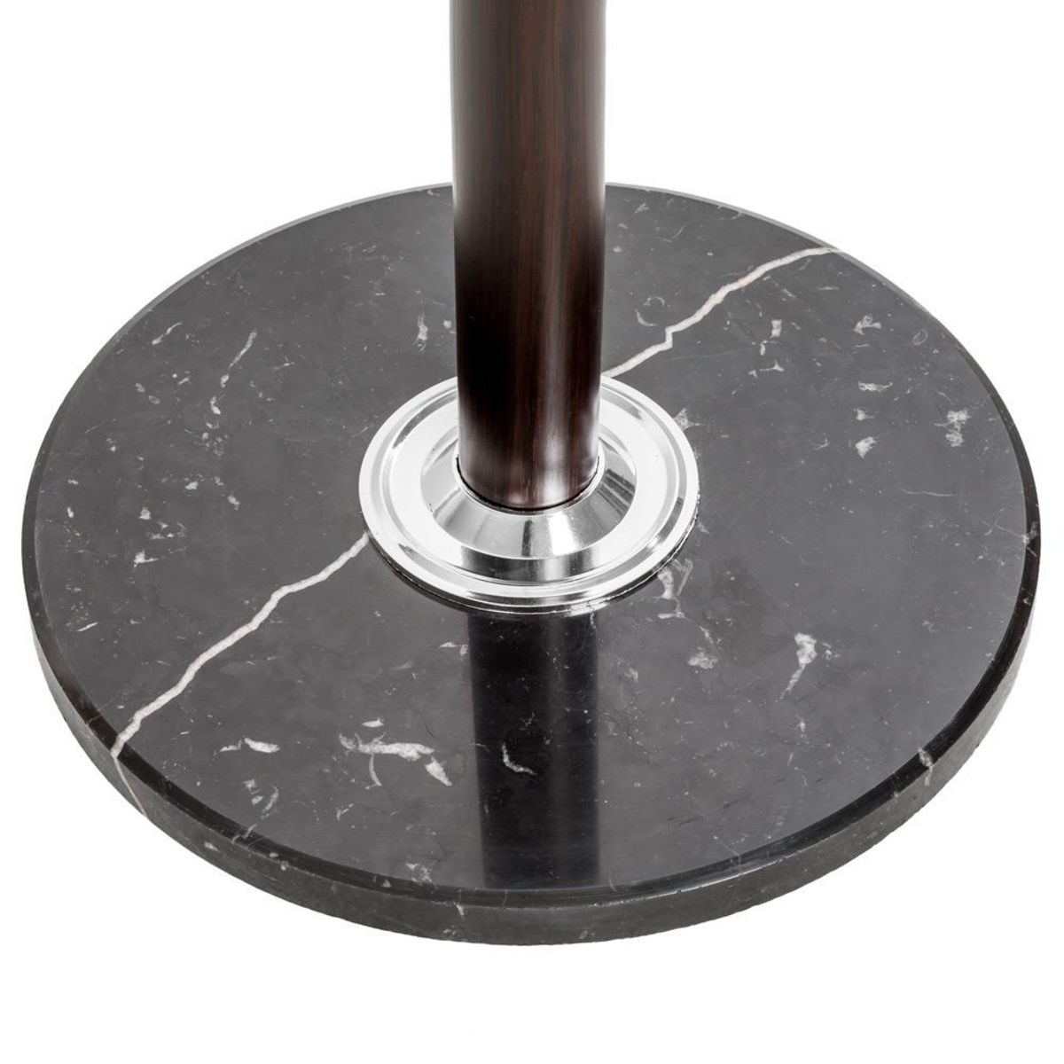 tectake Porte manteau en métal et marbre noir/marron