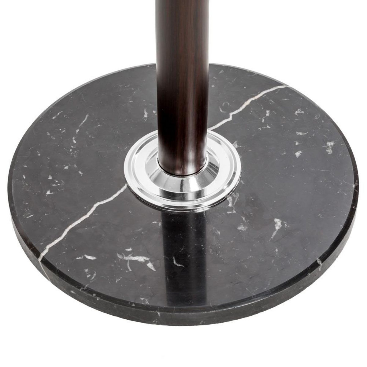 tectake Porte manteau en métal et marbre noir/marron