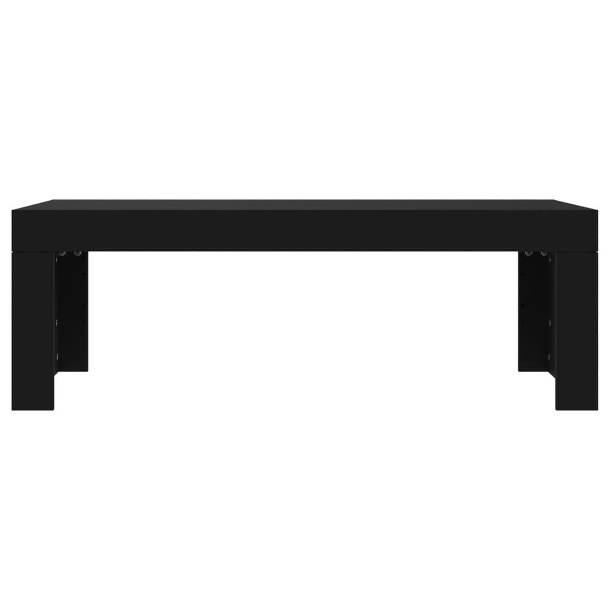 Voir la diapositive 4 : VIDAXL Table basse noir 102x50x36 cm bois d'ingenierie