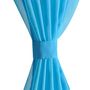 Voir la diapositive 4 : VIDAXL Rideau fin Turquoise 140x245 cm 2 pcs