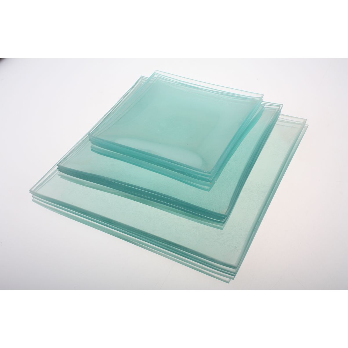 Service 18 pièces en verre forme carrée