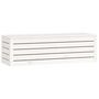 Voir la diapositive 5 : VIDAXL Boîte de rangement Blanc 109x36,5x33 cm Bois massif de pin