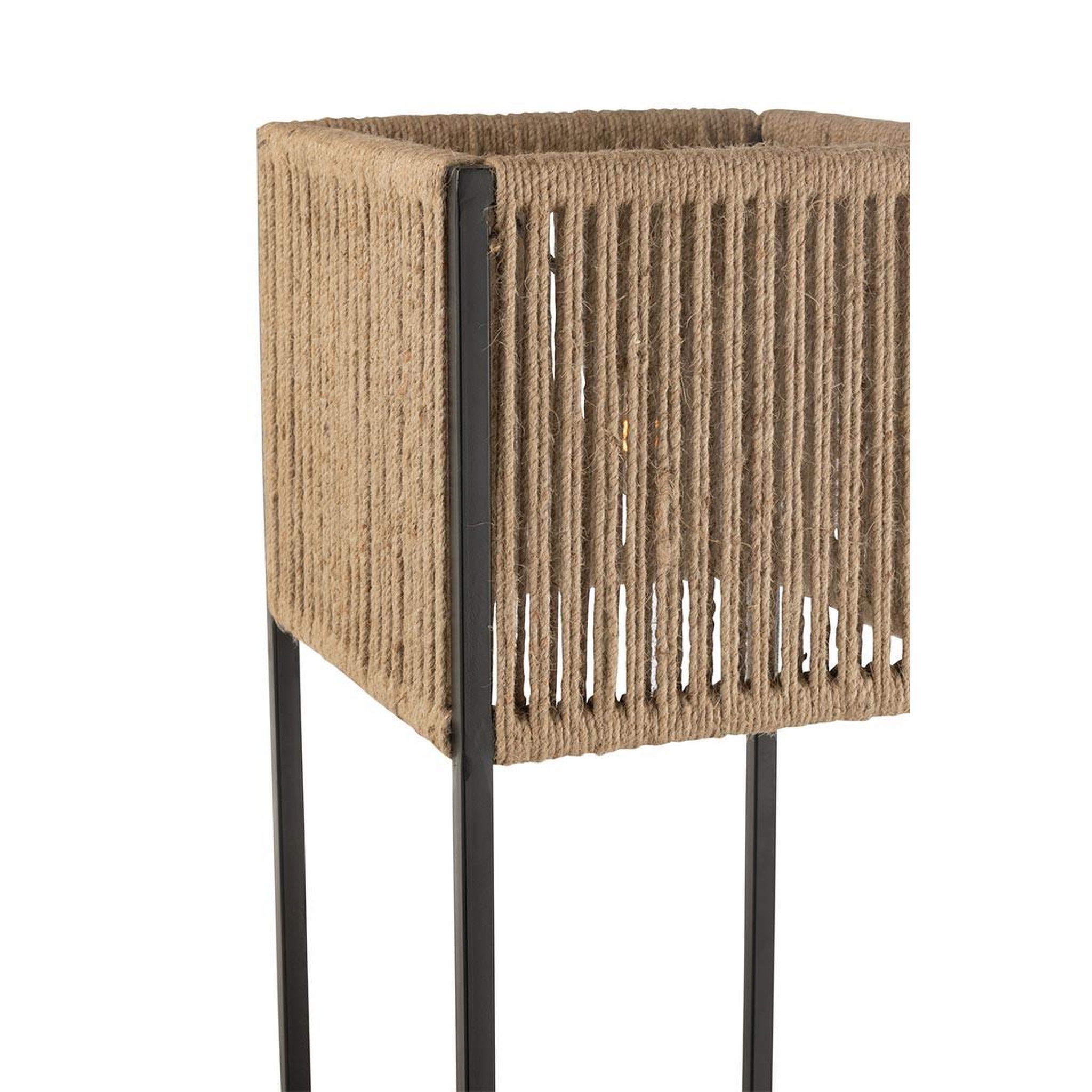 Voir la diapositive 2 : J-LINE Lampadaire en métal  ned  133cm noir