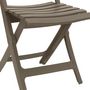Voir la diapositive 3 : GROSFILLEX Chaise de jardin pliante - Résine - Taupe - MIAMI