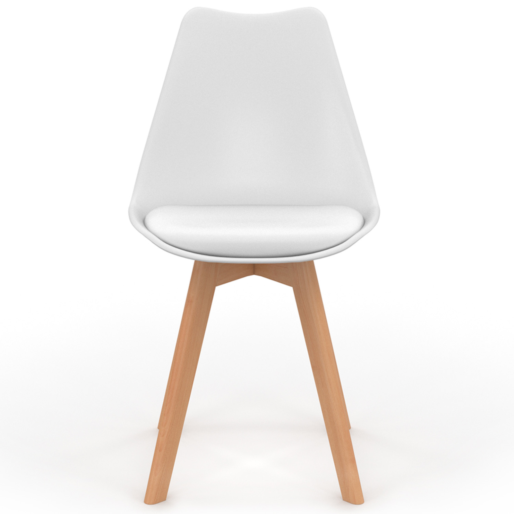 Voir la diapositive 3 : ID MARKET Lot de 6 chaises scandinaves sara blanc x2, gris clair x2 et patchworks multi-couleurs