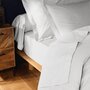 Voir la diapositive 3 : Paris Prix Drap Housse  Lina  140x190cm White
