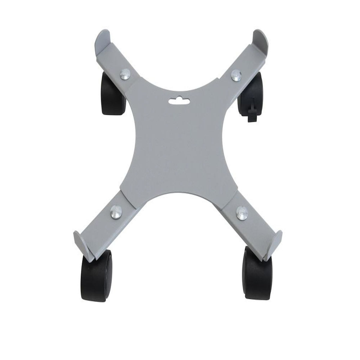 CENTRALE BRICO Roule plante extensible gris alu - 34-51 cm - Acier époxy