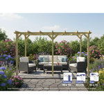 JARDIDECO Pergola massive en bois Tours 510 x 300 cm - Maderland