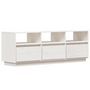 Voir la diapositive 2 : VIDAXL Meuble TV Blanc 140x37x50 cm Bois de pin massif