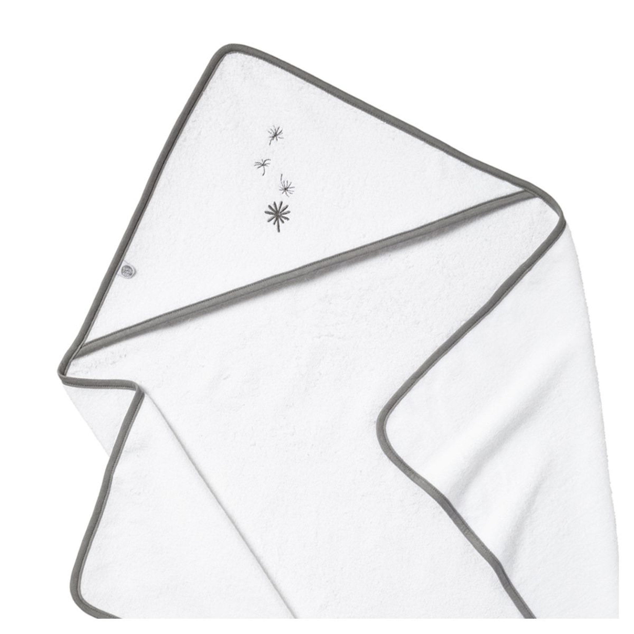 Voir la diapositive 3 : Babycalin Cape de bain 70x70cm jeune pousse 100% coton bio 
