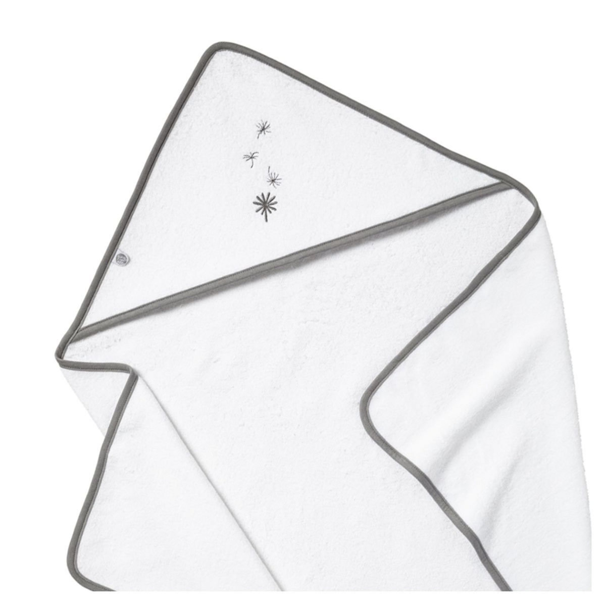 Babycalin Cape de bain 70x70cm jeune pousse 100% coton bio 