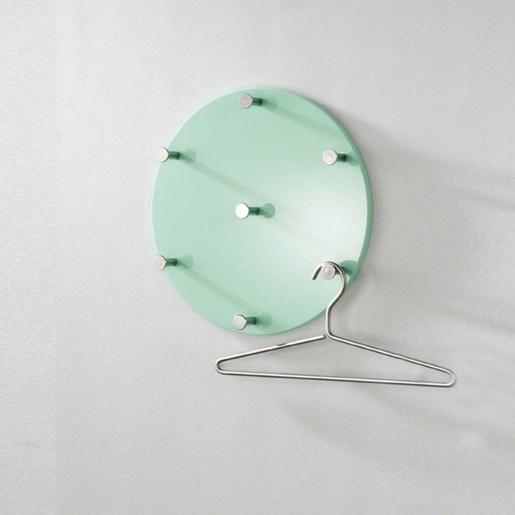 Voir la diapositive 2 : Paris Prix Patère murale ronde  kely  35cm menthe