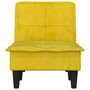 Voir la diapositive 4 : VIDAXL Chaise longue jaune velours