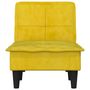 Voir la diapositive 4 : VIDAXL Chaise longue jaune velours