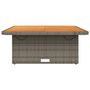 Voir la diapositive 5 : VIDAXL Table de jardin gris 110x110x71 cm Résine tressée bois d acacia