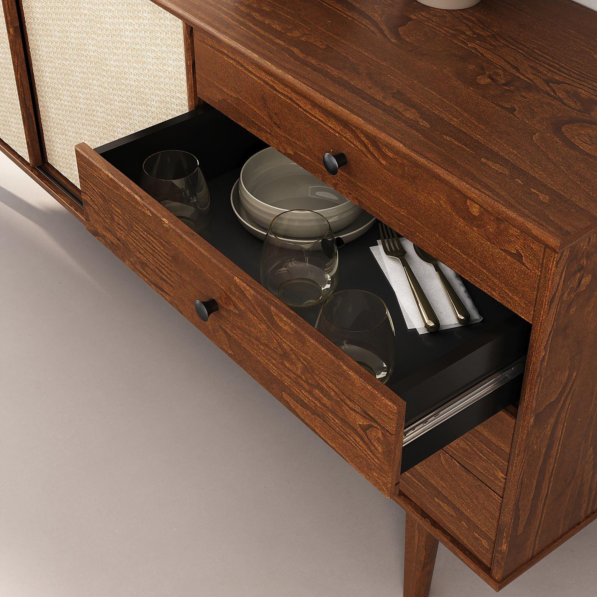 Voir la diapositive 6 : IDIMEX Buffet SIMONA L 175 cm en bois massif