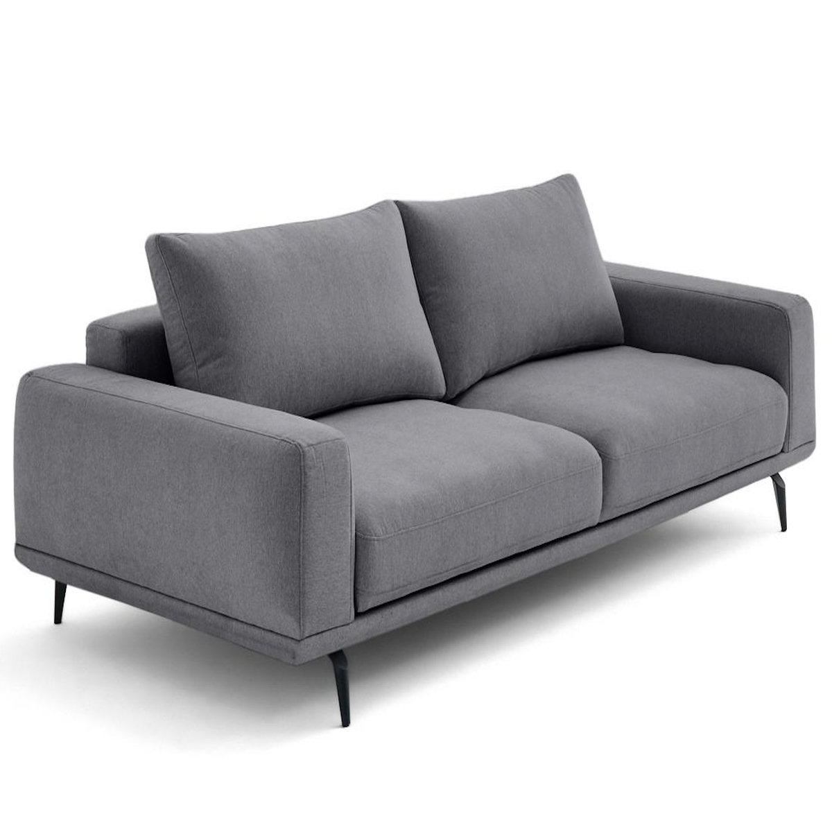 LISA DESIGN Vicence - canapé droit 3 places convertible en tissu