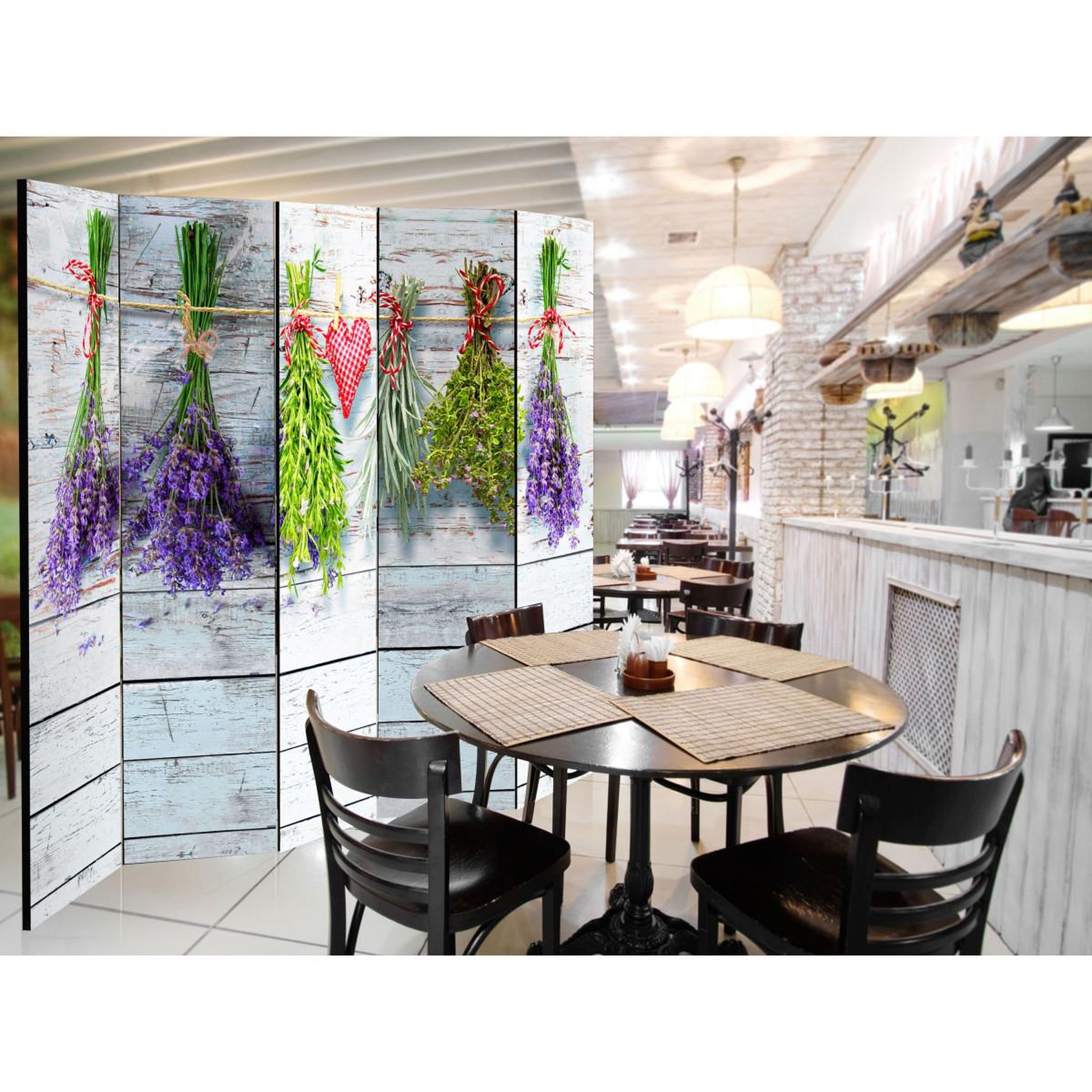 Voir la diapositive 2 : Paris Prix Paravent 5 volets  spring inspirations  172x225cm