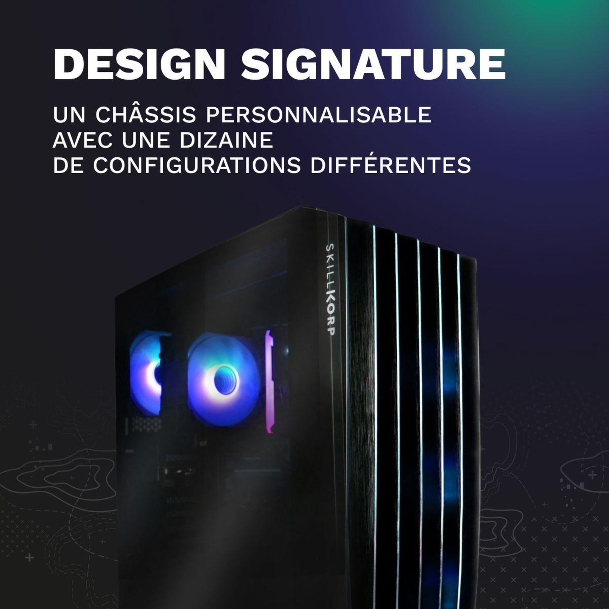 Voir la diapositive 2 : SKILLKORP Pc gamer sk09 - amd ryzen 7 5700x - nvidia geforce rtx 5060 - 32 go ram ddr4 - ssd 512 go