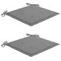 Voir la diapositive 3 : VIDAXL Chaises a manger de jardin avec coussins lot de 2 Acacia massif