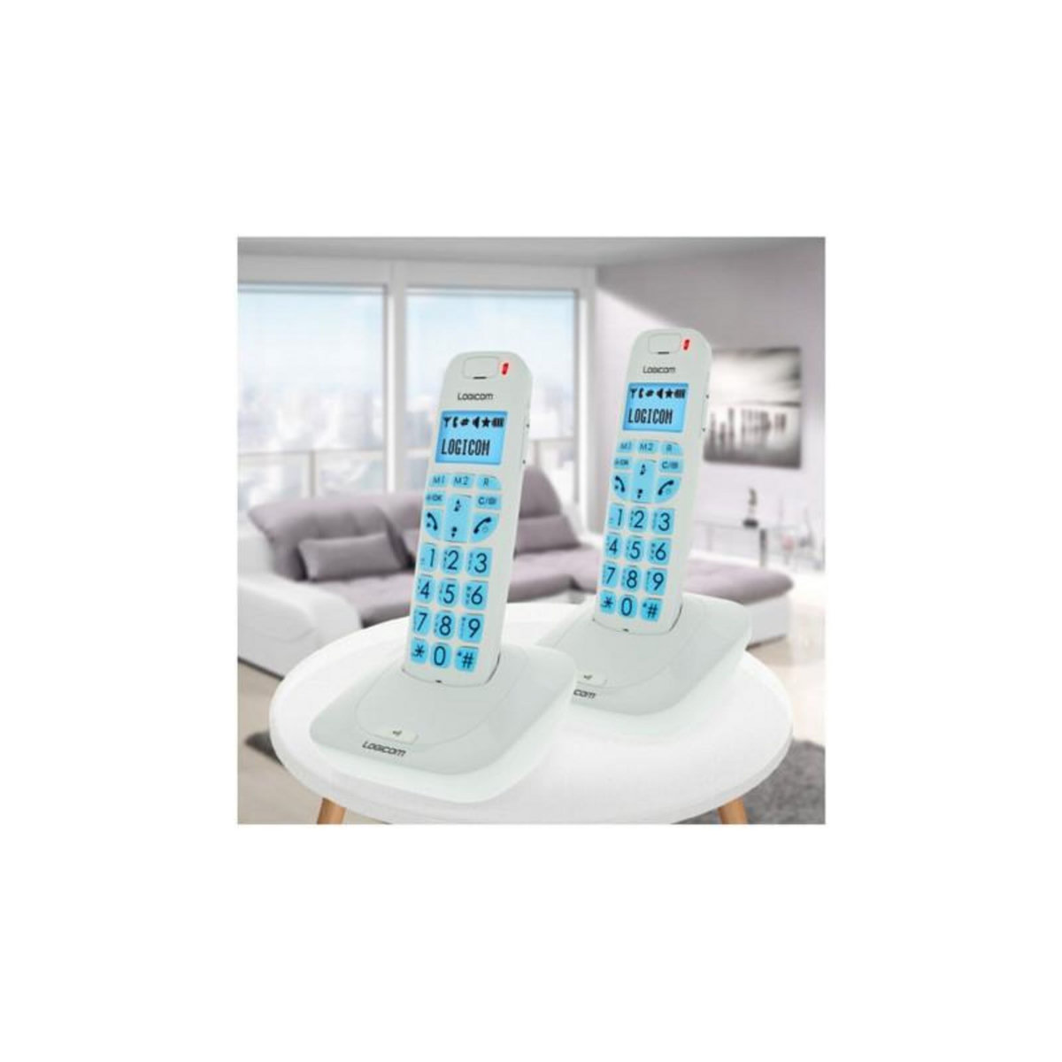 Logicom Téléphone sans fil Logicom Confort 250 Blanc