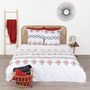 Voir la diapositive 2 : COTE DECO Parure de lit Agoura - Microfibre 72 g/m² - 220 x 240 cm - Blanc
