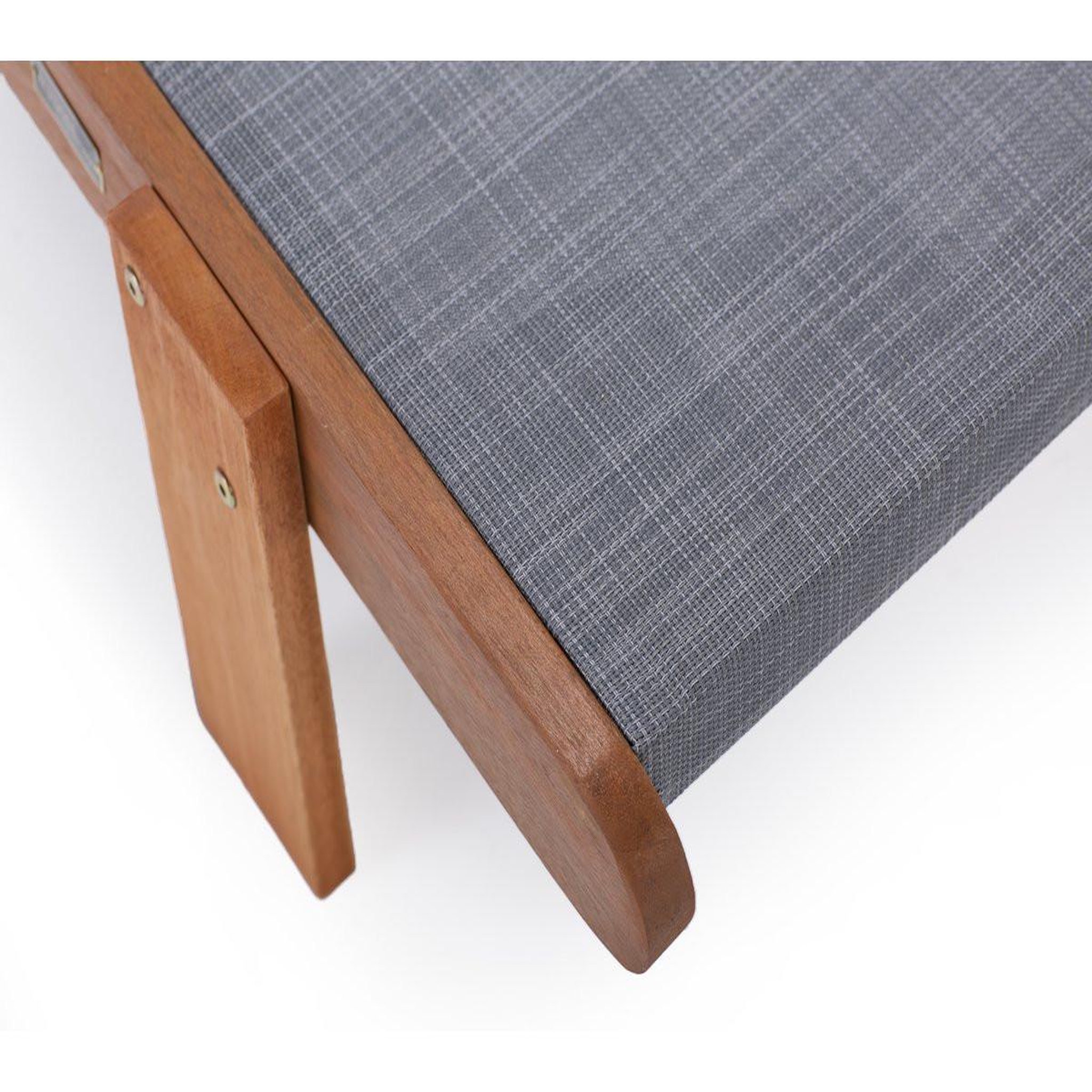 Voir la diapositive 3 : Habitat et Jardin Bain de soleil en bois exotique  saïgon  - maple - gris