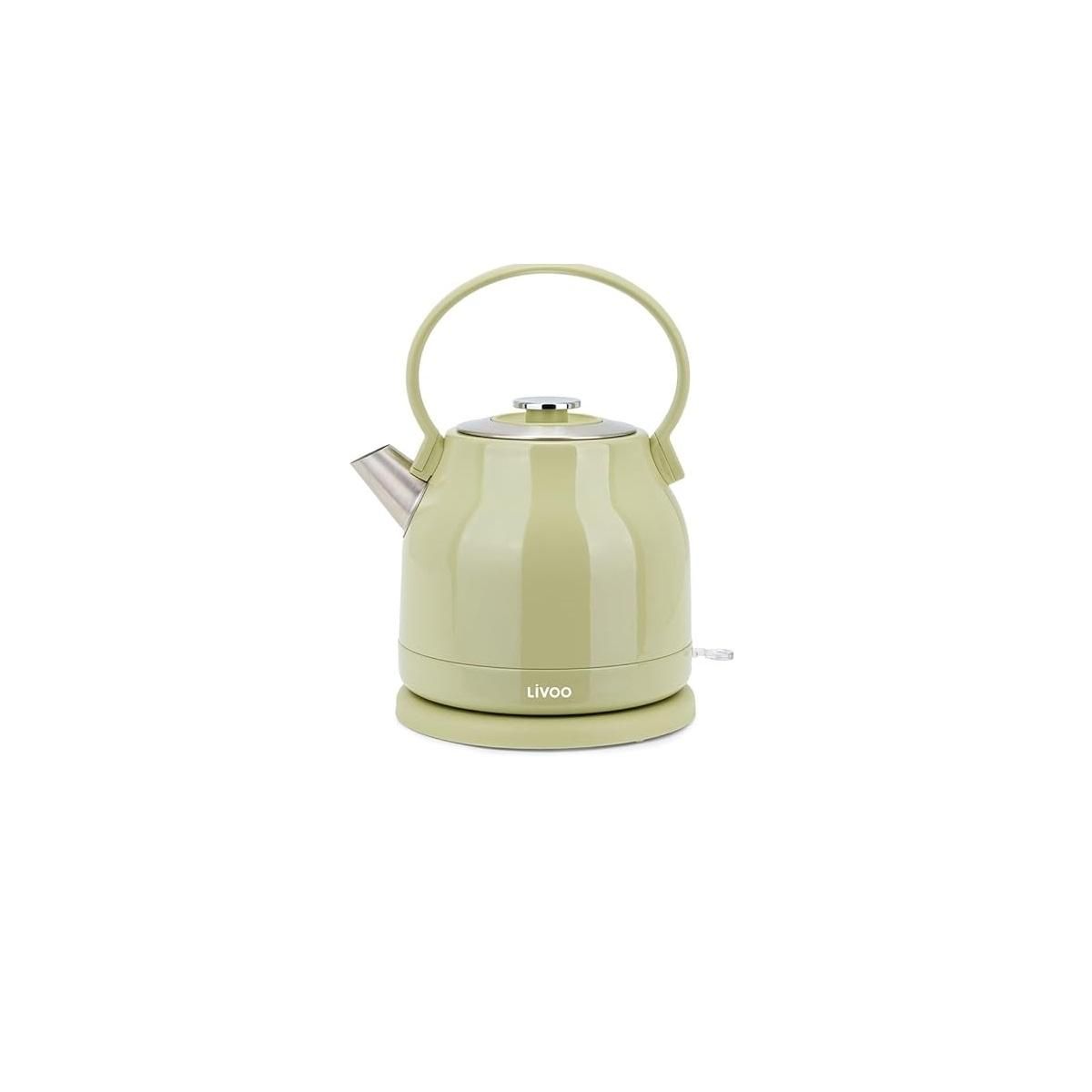 LIVOO Bouilloire électrique 1.5l 2200w vert/gris - DOD202M