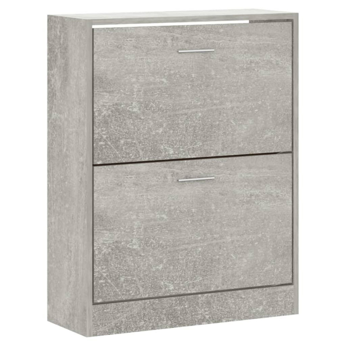 VIDAXL Armoire a chaussures Gris beton 63x24x81 cm Bois d'ingenierie