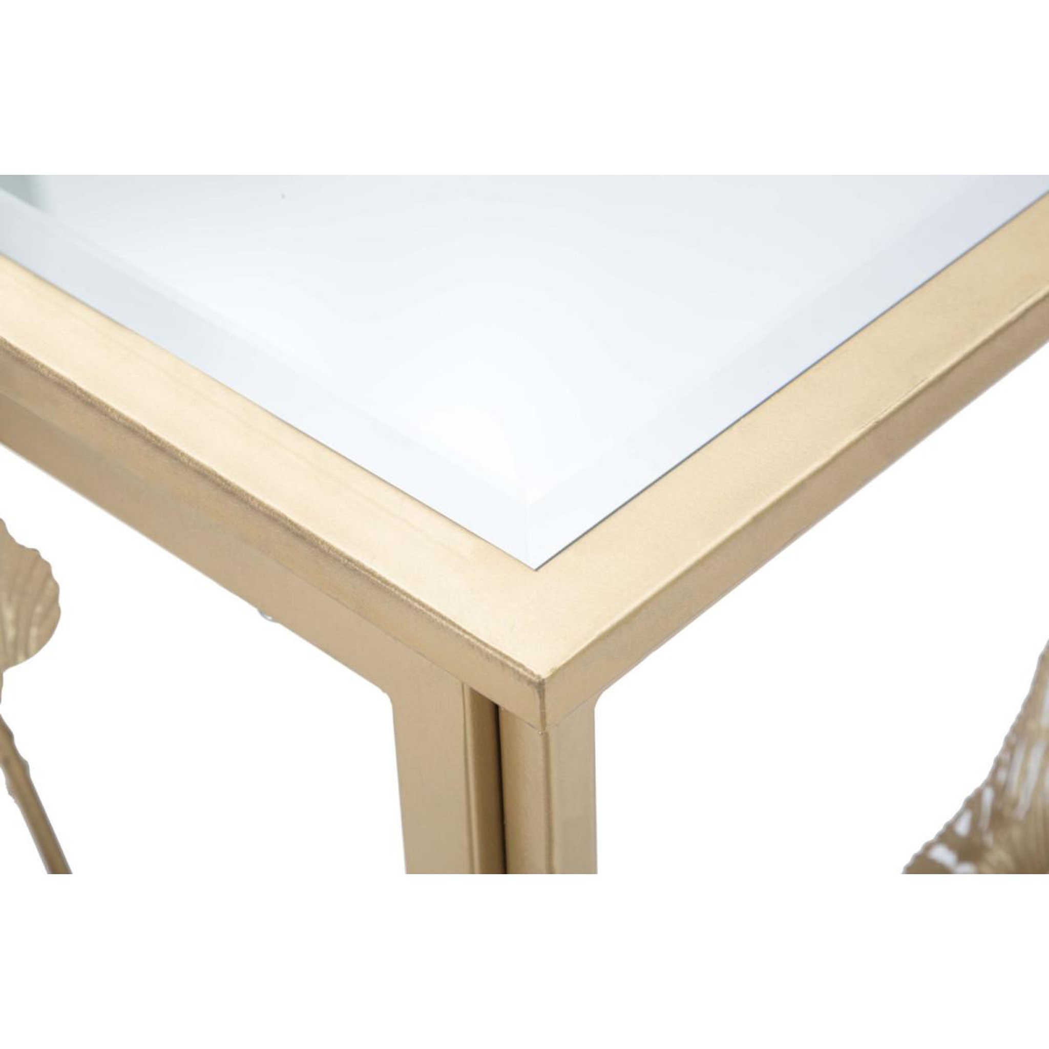 Voir la diapositive 5 : Paris Prix Console design en métal  leaf  108cm or