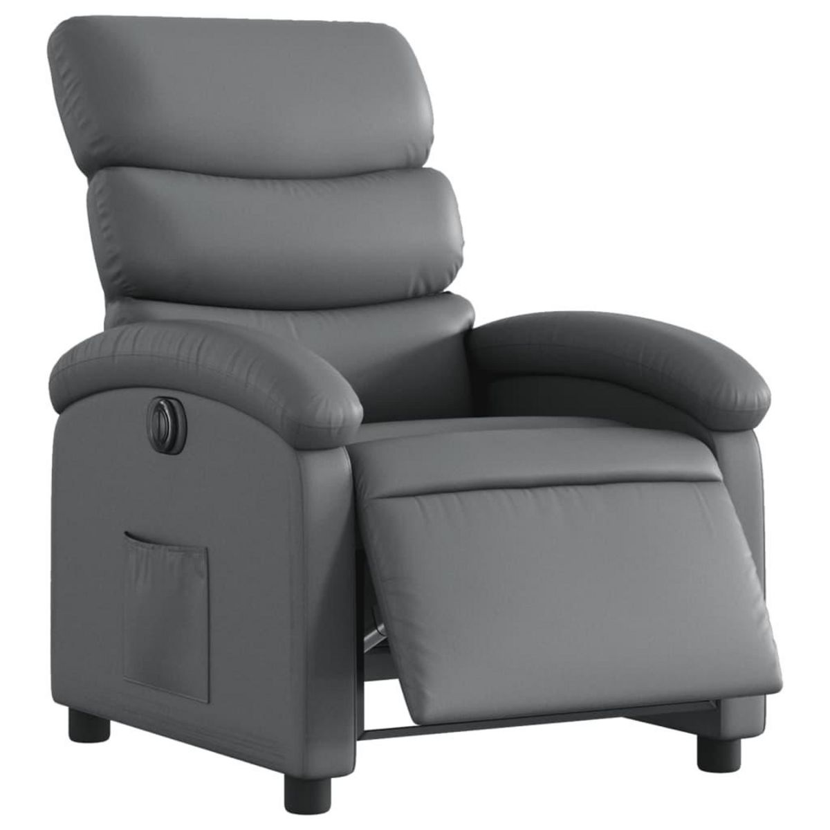 VIDAXL Fauteuil inclinable electrique Gris Similicuir