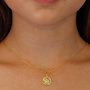 Voir la diapositive 3 : L'ATELIER D'AZUR Médaille Ange Or 18 Carats 750/000 Jaune - Chaîne Dorée