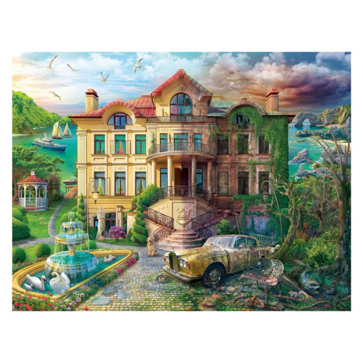 RAVENSBURGER Ravensburger - Jigsaw Puzzle Country House Through Time, 2000 pcs. 174645