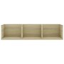 Voir la diapositive 4 : VIDAXL Etagere murale a CD Chene sonoma 75x18x18 cm Bois d'ingenierie