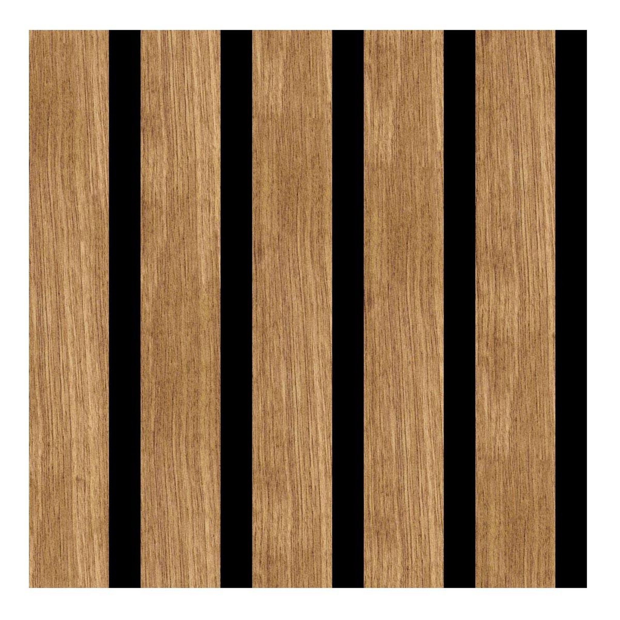 Douceur d'Intérieur Sticker adhésif effet bois  lattae  45x200cm marron