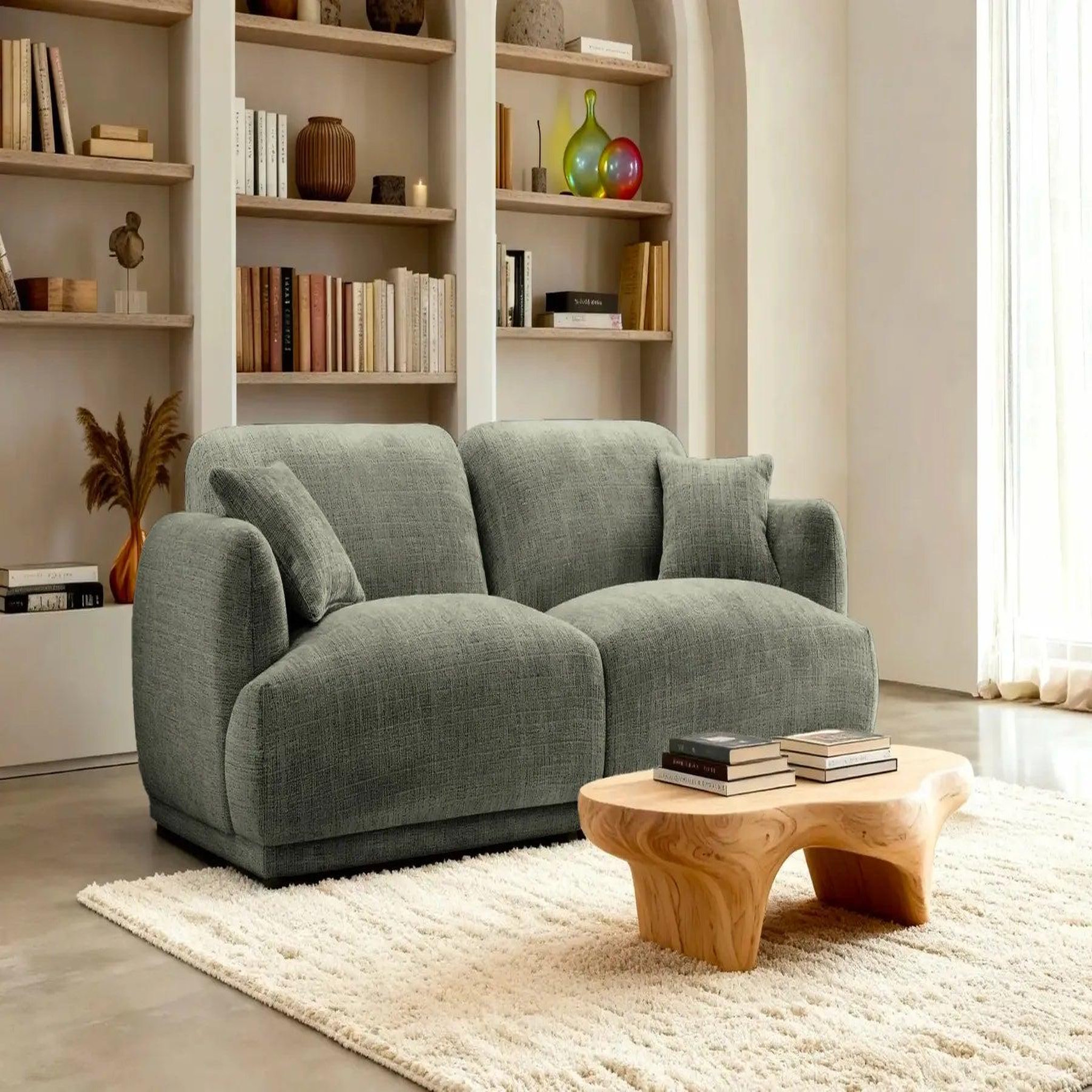 Voir la diapositive 2 : CASANOVA PARIS Rosalie - canapé droit tissu chenille 2 places
