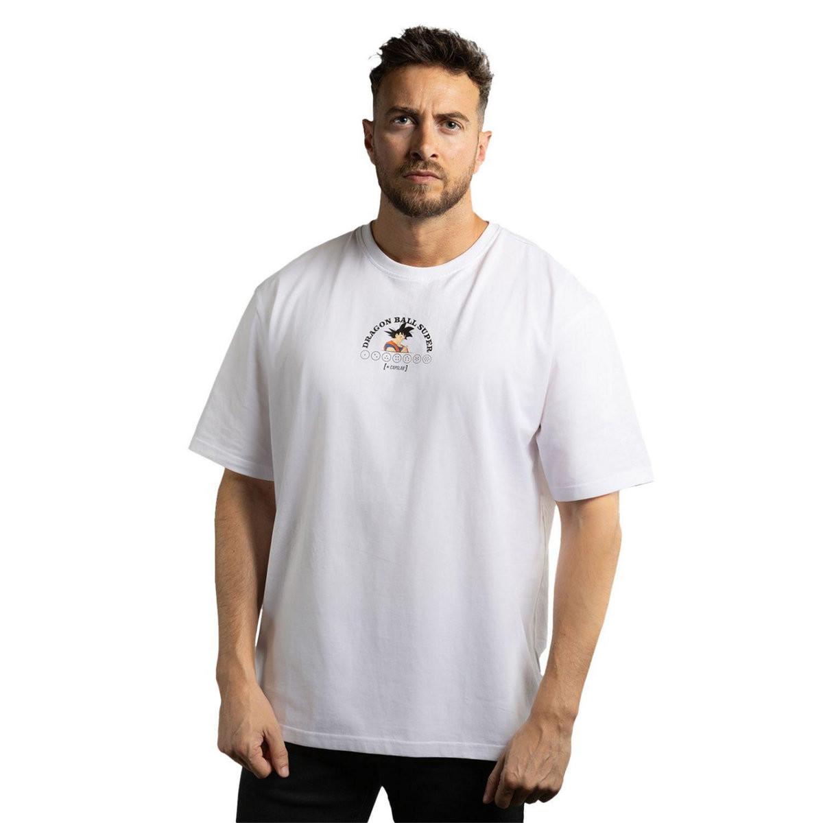 CAPSLAB T-shirt homme relax fit avec print Dragon Ball Super Goku