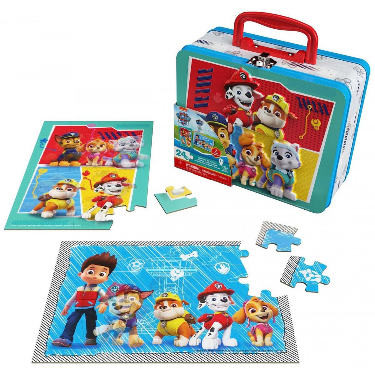 SpinMaster Grande Valisette Avec 2 Puzzles Lenticulaires Pat Pattrouille
